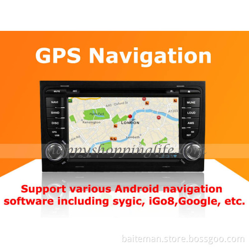 Android Car DVD Player GPS Navigation Wifi 3G for Audi A4 2003-2011 Bluetooth Touch Screen